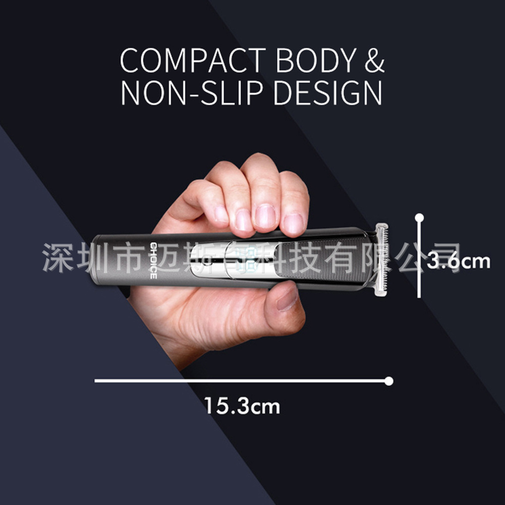 Mesky2021 全金属大金银色男士理发器无绳造型师和理发师理发机