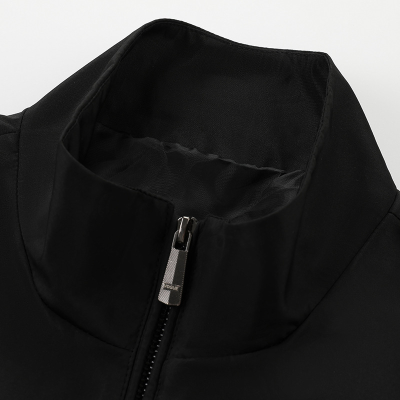 Chaquetas de Otoño 2023 para Hombre, Chaquetas de Negocios de Color Sólido, Chaquetas Deportivas Casuales con Cuello Alto para Hombre