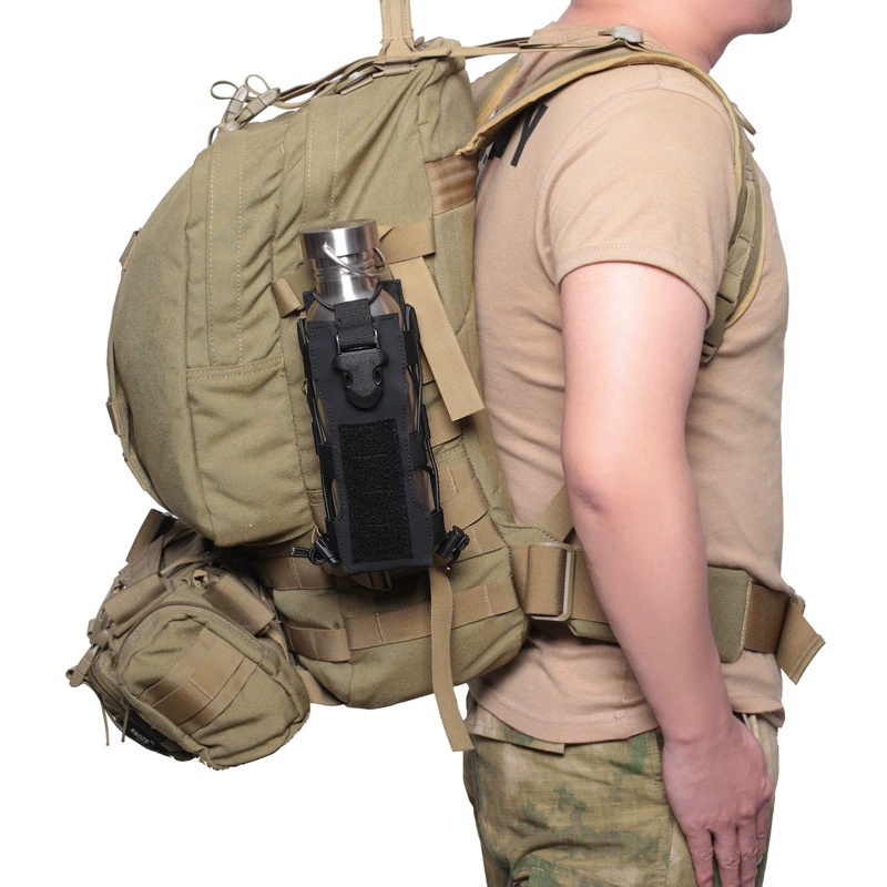Travel water bottle outside climbing for hiking, tactics organizer bag, elastic walkie talkie, 152 pair