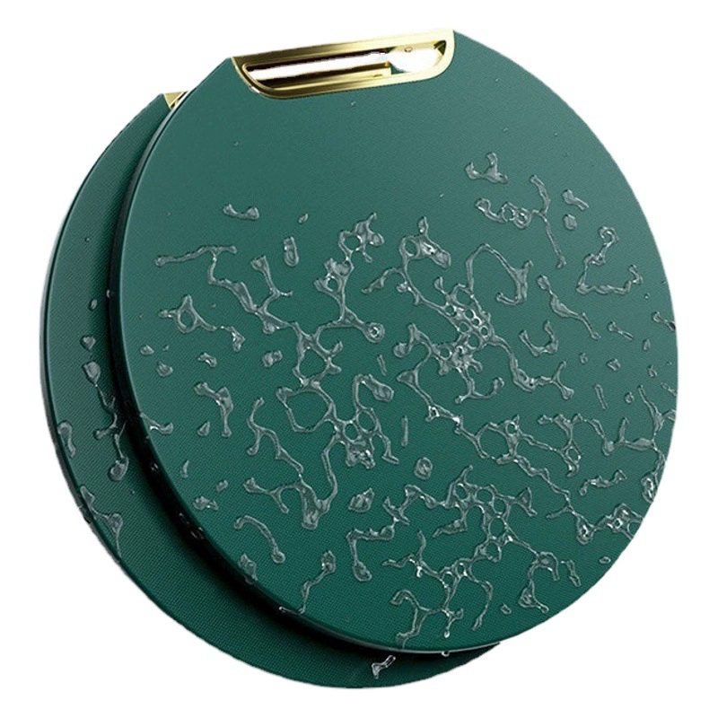 Утолщенная разделочная доска с защитой от плесени Бытовая разделочная доска Антибактериальная Бытовая разделочная доска для фруктов Круглая Двусторонняя разделочная доска