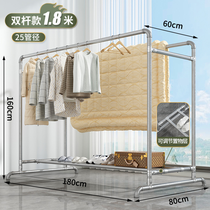 (이중 막대 여분의 두꺼운 25 튜브) 길이 1.8 미터, 높이 1.6 미터 (방풍 후크 40 개)