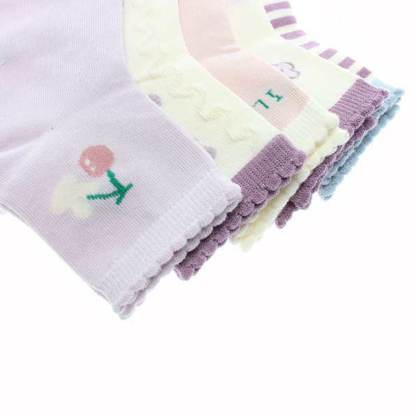 Children's summer cartoon breathable thin knee socks for students…