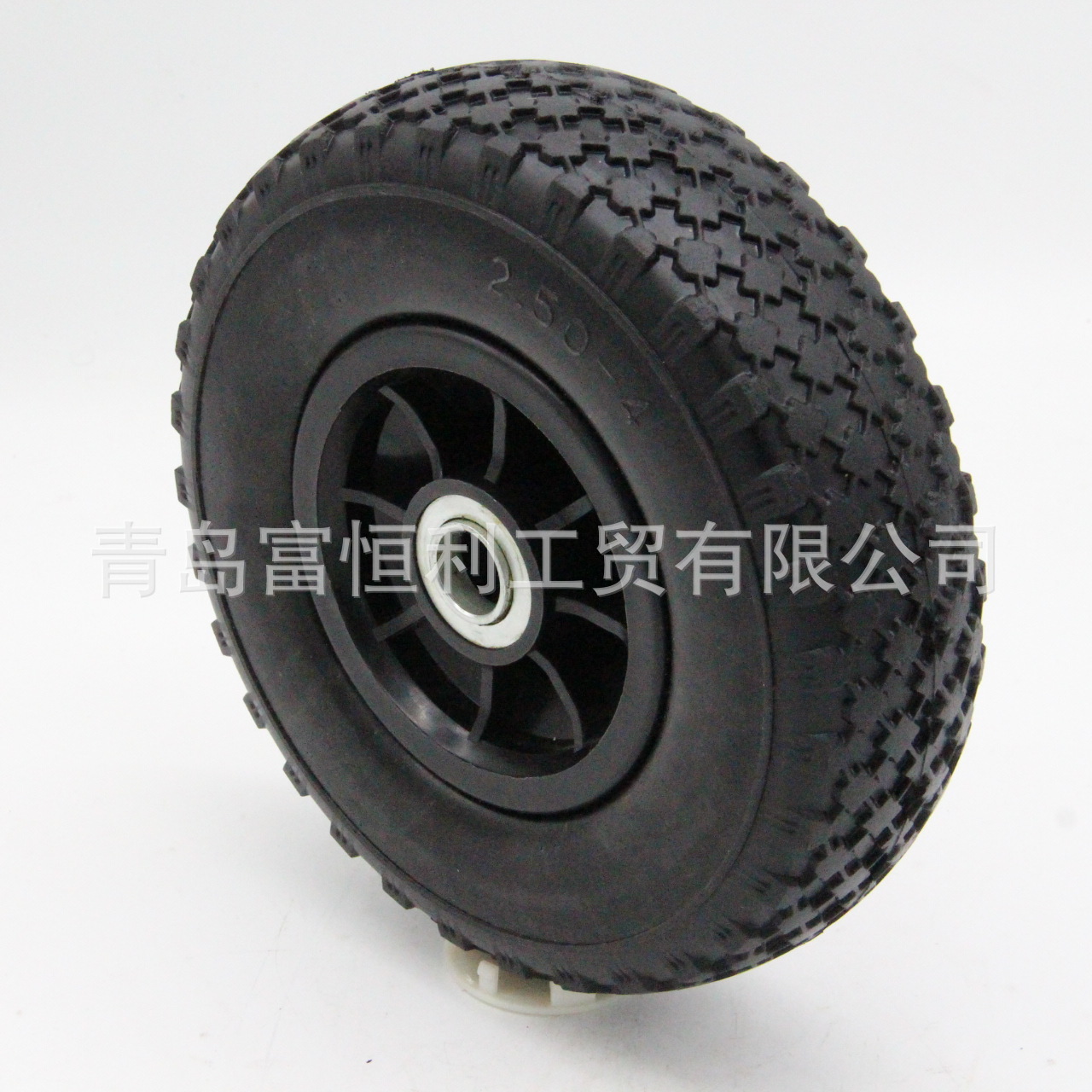 2.50-4PU发泡轮子  8/9/10寸货仓车空压机发电机用实心PU轮胎