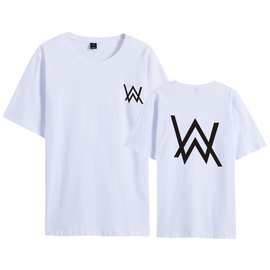 欧美跨境 艾伦沃克 Alan Walker同款衣服 摇滚潮牌青少年短袖T恤