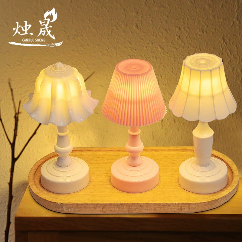 Ins Ретро ночная лампа настольная лампа спальня прикроватная лампа общежития креативные настольные украшения на день рождения девушка спящая лампа