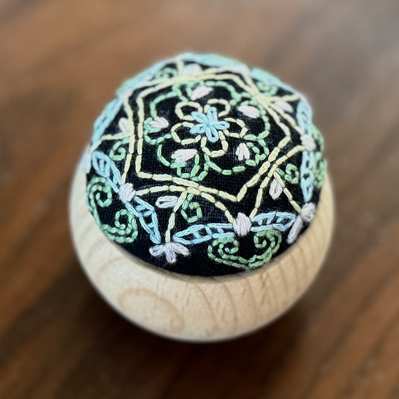 Paquete de material de bricolaje de bordado, bordado de espinas, práctica para principiantes, bolso de mano, juego de regalo, flor de bordado Lu, caja de inserción de aguja de autobordado tridimensional