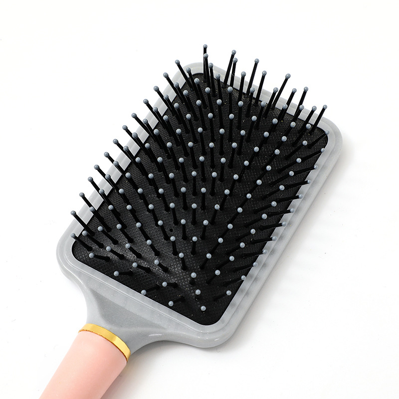 Pein de masaje transfronterizo, cabello suelto, cabello recto, cabello sin nudos, cabello de airbag, cabello portátil, cabello seco y húmedo, peine de doble uso