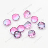 Synthesized jewelry, glossy tourmaline gemstone, with gem, gradient