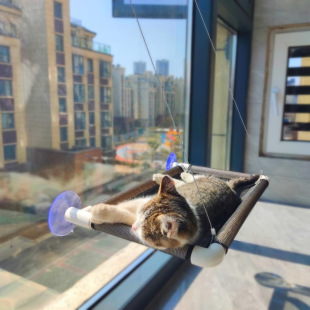 Cat Hammock Suction Cup Cat Nest Cat Bed Four Seasons Universal Cat Hammock Glass Viewing Wall Hanging Cat Swing Cat Supplies