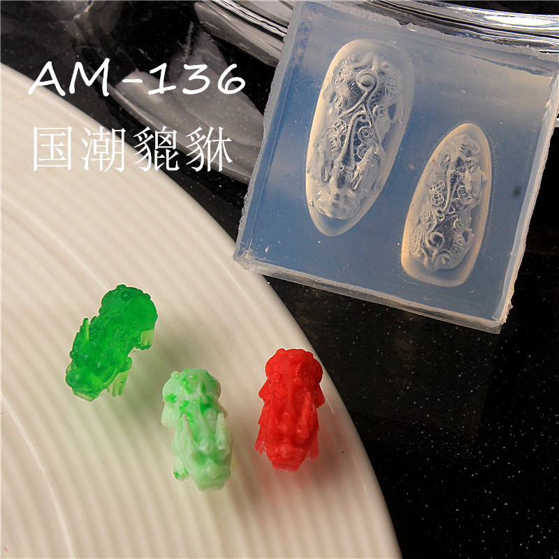 Serpiente de dragón uñas moldes de silicona congelado simple arco mariposa nacional de moda dragón bebé león despierto adornos de uñas abrasivos