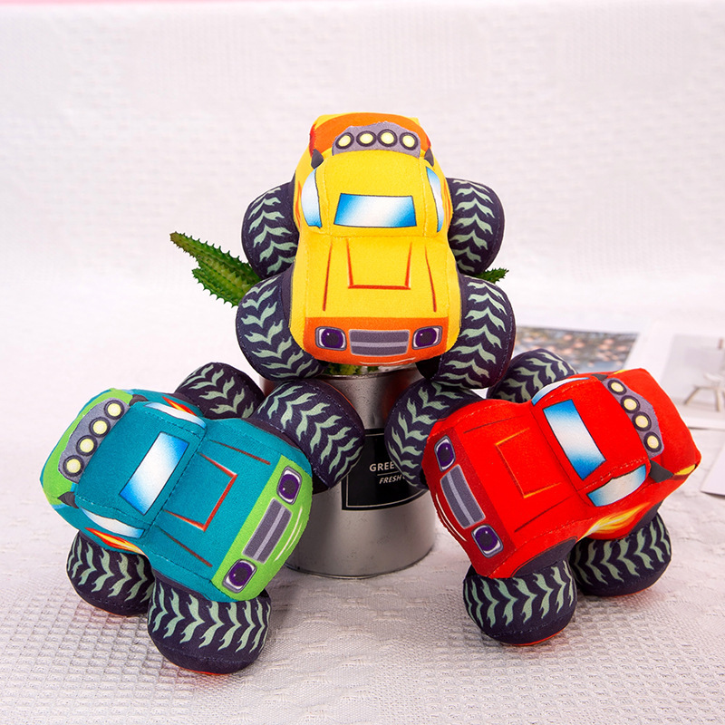Manufacturer Wholesale Off-Road Vehicle Plush Toy Car Pillow Cute Doll Little Boy Birthday Gift Claw Machine Prize