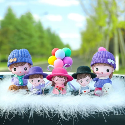 Car Decorations Car ornaments - scarf-couple-flower-lele-heart-boy-color-balloon-big-feather