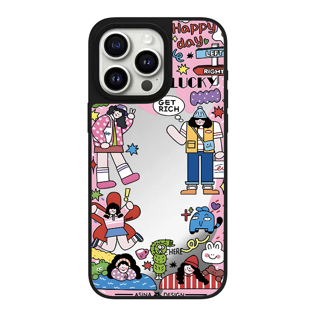 Phone Case For Iphone 16 Mirror Design Simple Creative Style_voghion.com