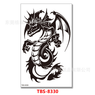 圖騰紋身貼臨時刺青文身貼紙歐美小醜般若女王花朵定制批發tattoo