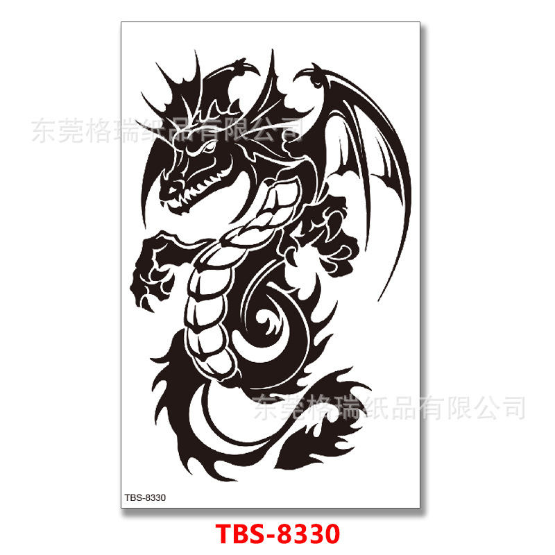 圖騰紋身貼臨時刺青文身貼紙歐美小醜般若女王花朵定制批發tattoo