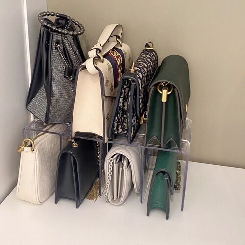 Small bag storage rack wardrobe household storage artifact divided bag storage hanging bag bedroom partition rack