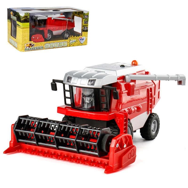 [Boxed] Alloy combine harvester toy car model farmer tractor wheat harvester ETI-1906