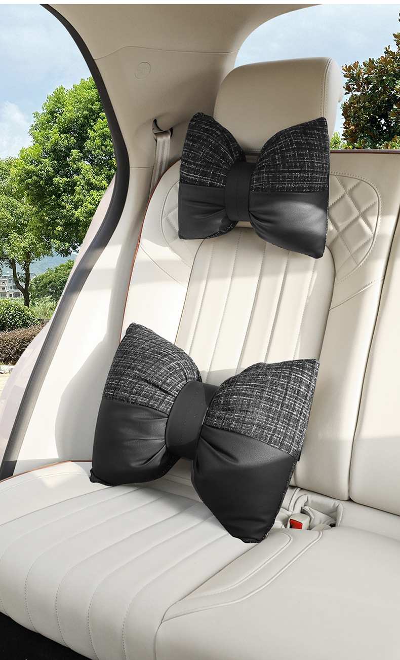 New Bow-Knot Sofa Pillow, Office Seat Lumbar Support, Universal for All Seasons, Good Waist Support for Long Periods of Sitting, Car Headrest