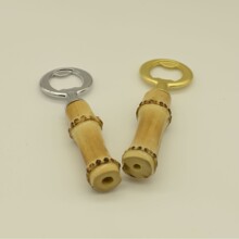 厂家直销金竹根圆形金属厨房啤酒瓶开瓶器