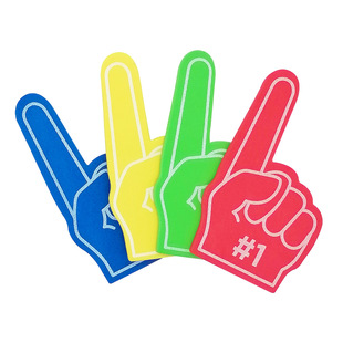 EVA Cheering Foam Finger Cots Palm Cheerleading Colorful Cheering Props Foam Single Finger Bar Atmosphere Props