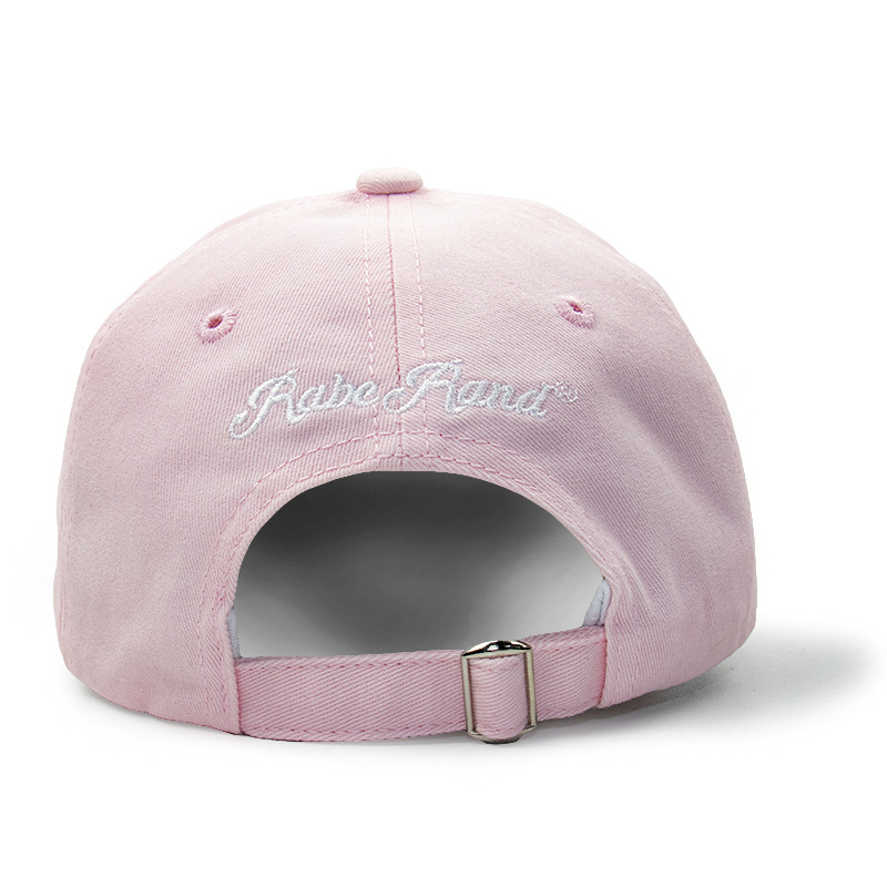 Gorra de béisbol de color sólido personalizada para mujer, versátil, sencilla, bordada, adecuada para deportes, pesca, estilo vintage, protección solar, gorra de béisbol rosa.