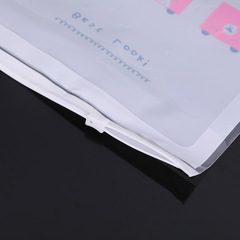 PE material cute cartoon bear zipper self-sealing bag clothing universal packaging bag matte storage bag multiple optional styles