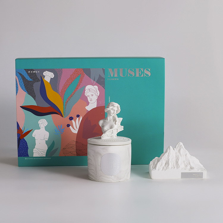 擴香伴手禮禮盒雕像香薰蠟燭精油大豆蠟香薰香味香氛杯套裝批發