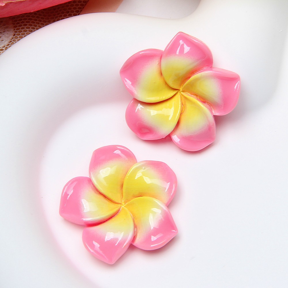 Nueva resina colorido huevo flor DIY crema pegamento accesorios agujero zapatos hebilla horquilla espárragos caja del teléfono Accesorios