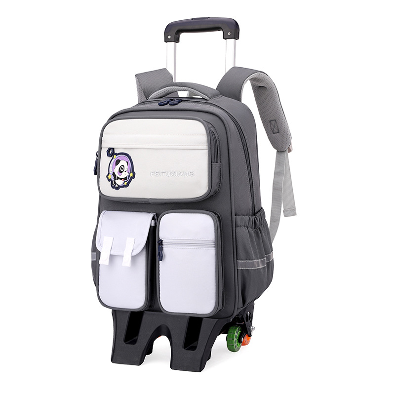 2025 nueva mochila de tirón para estudiantes de primaria 124 a 6 o grado, mochila portátil para niños que trepan escaleras