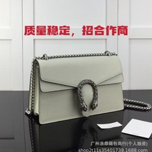 招代理广州顶级版2025新款链条百搭虎头复古单肩包斜跨酒神女婚包