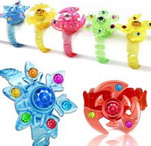 新款儿童发光手环 闪光创意旋转陀螺手表带幼儿园小礼品玩具批发