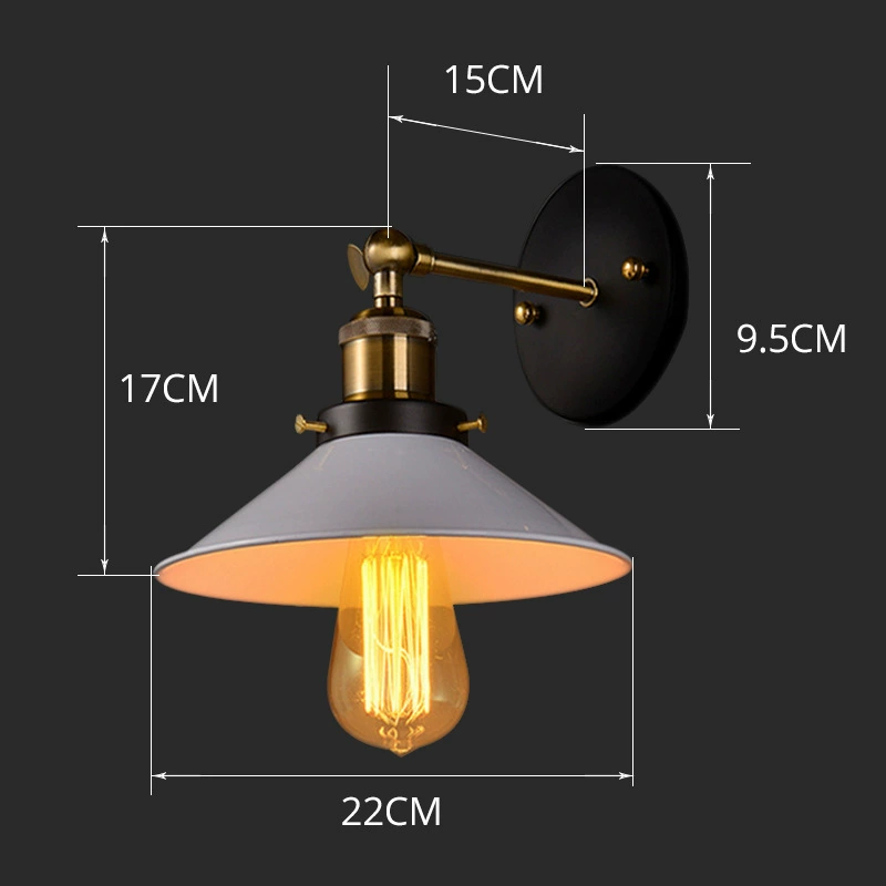 Ретро креативный настенный светильник для беседки для спальни для гостиной, американский стиль