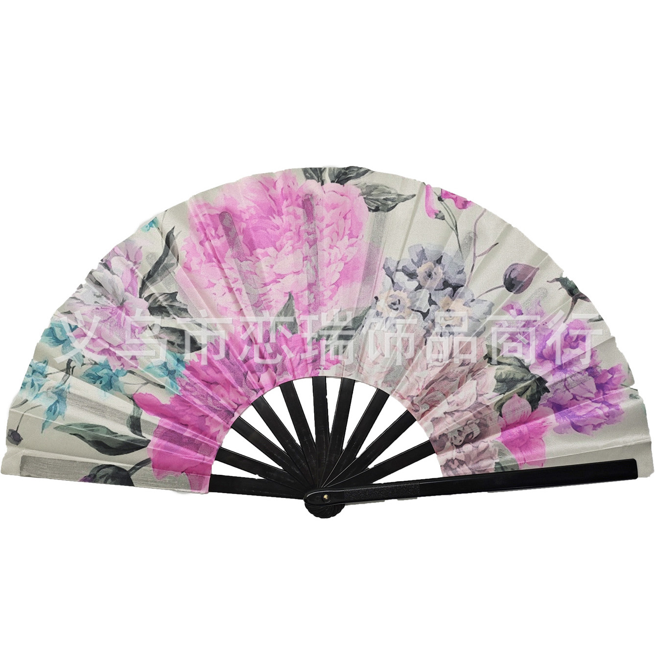 10 pulgadas 33cm dólar estadounidense euro libra ventilador impreso ventilador fluorescente plástico plegable hueso del ventilador poliéster accesorios de abanico