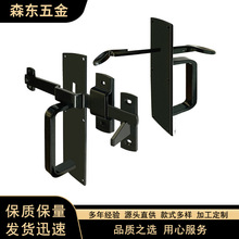 金属美式护栏配件 PVC栅栏铰链插销组合套  户外花园五金配件