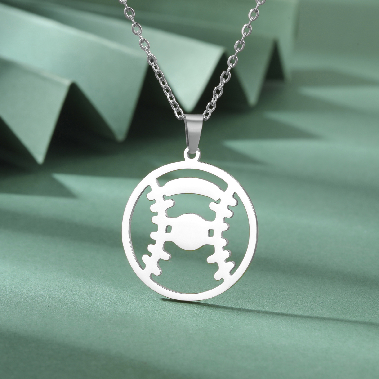 20g Weight 304 Stainless Steel Pendant Material Pendant Necklace Classification 304 Stainless Steel Chain Material box chain Chain Type Daily Occasion 304 Stainless Steel Material Football Pattern Unisex Gender Plating Design Simple Style Style Wholesale Jewelry Simple Style Basketball Football 304 Stainless Steel Plating Pendant Necklace 7