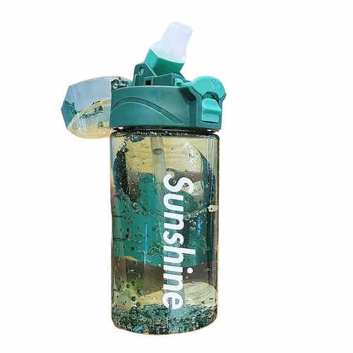 Wholesale Plastic Water Cups for Girls - Korean Style Simple Straw Cups, High-End Design Fitness Cups, Anti-Fall Convenient Cups
