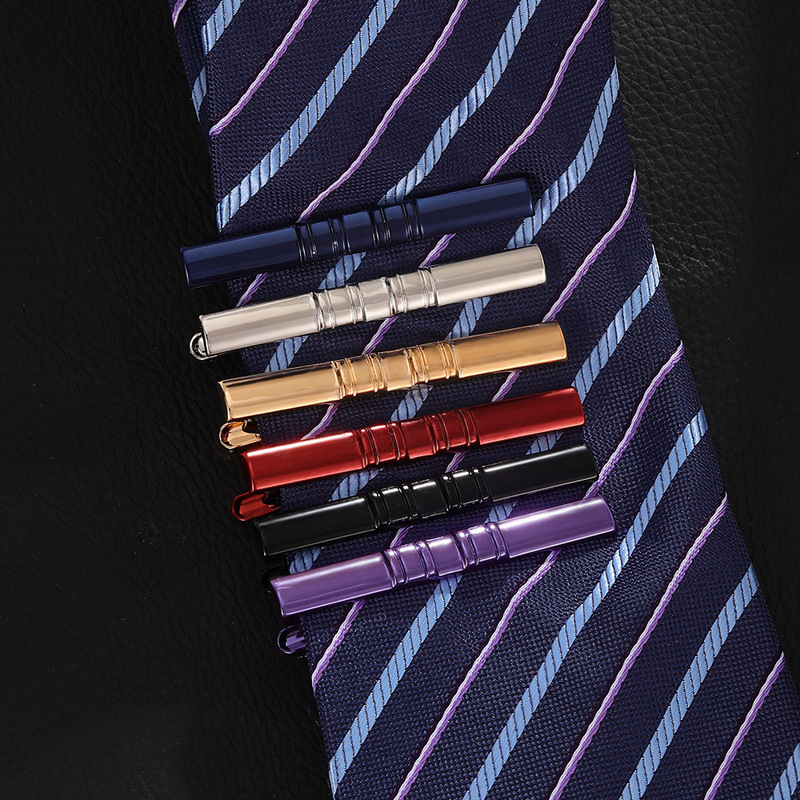 moda nuovo elettroforesi colore metallo rame fermacravatta semplice business fermacravatta accessori camicia decorazione_voghion.com