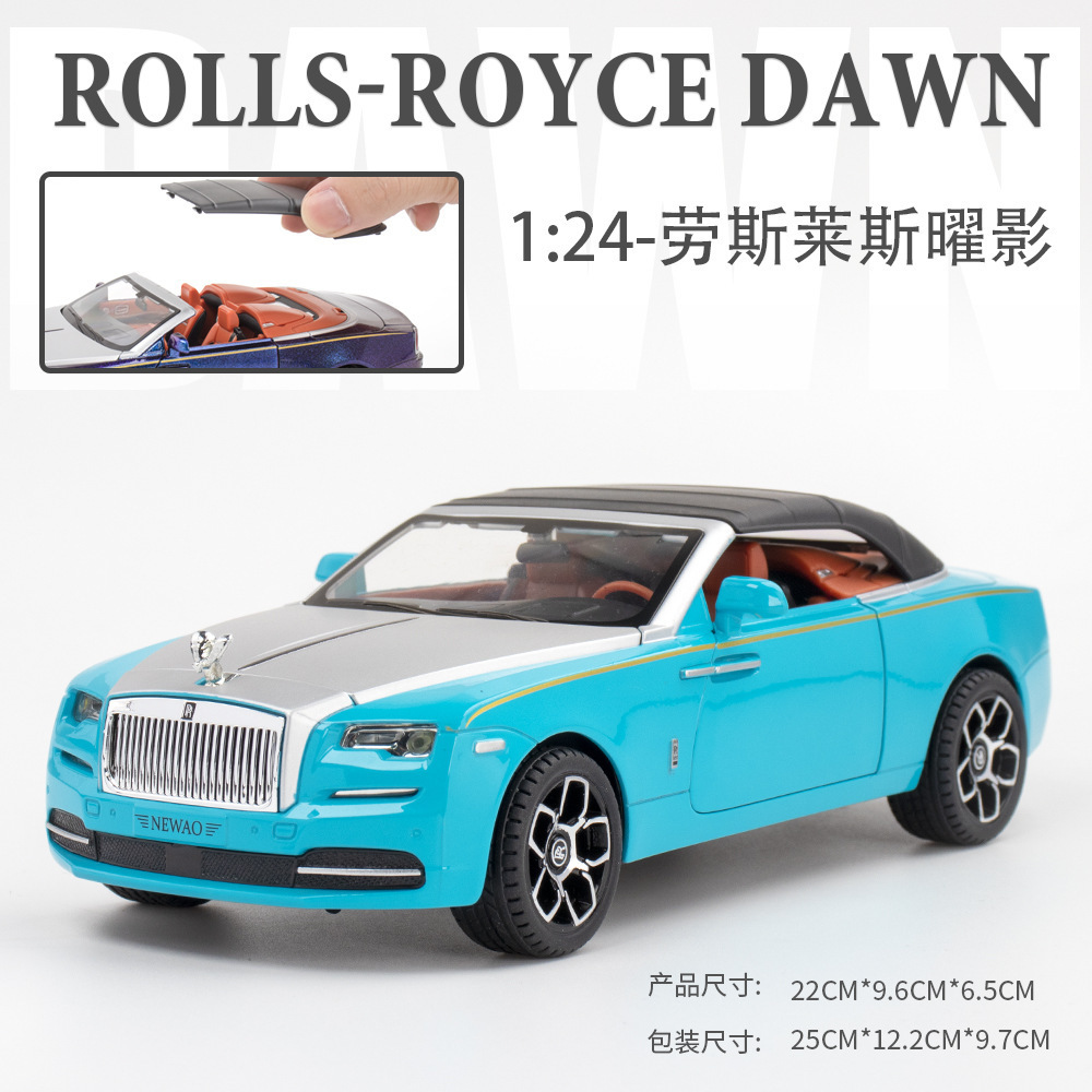 Xinao aleación coche modelo 1:24 rollos sombra convertible coche deportivo con sonido y luz Tire hacia atrás coche de juguete modelo de música adornos