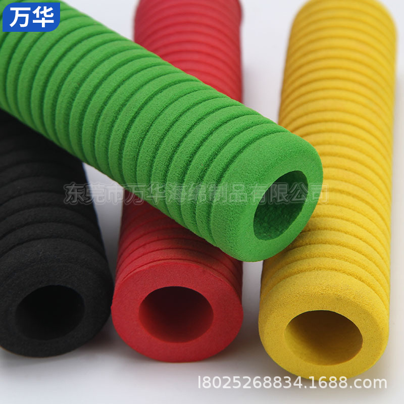 橡胶套管 NBR橡塑发泡海绵手把套 运动器材EVA泡棉握把手柄套