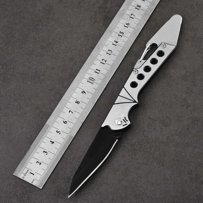 批发户外折叠小刀 野外露营随身不锈钢户外小刀 水果刀博小克刀