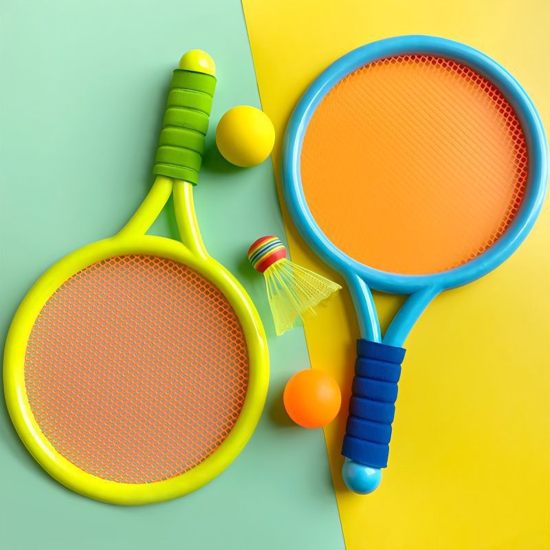 Children's Badminton Racket Kindergarten Sports Tennis Racket Set Sports Boys and Girls Parent-Child Interactive Toys