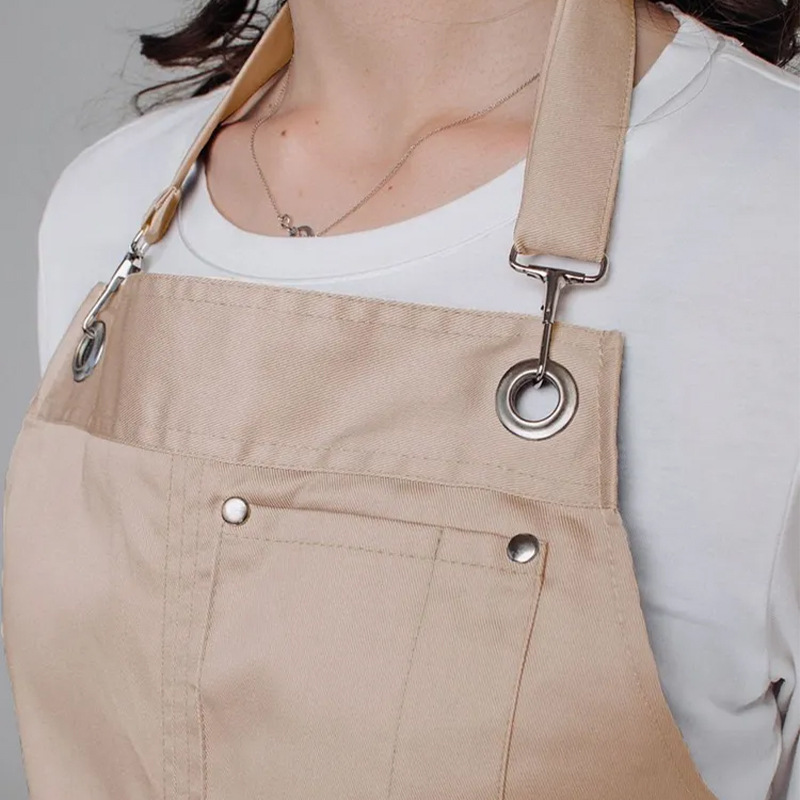 Transfronterizo Amazon delantal de lona logotipo personalizado agujero redondo ropa de moda horticultura floral delantal impermeable