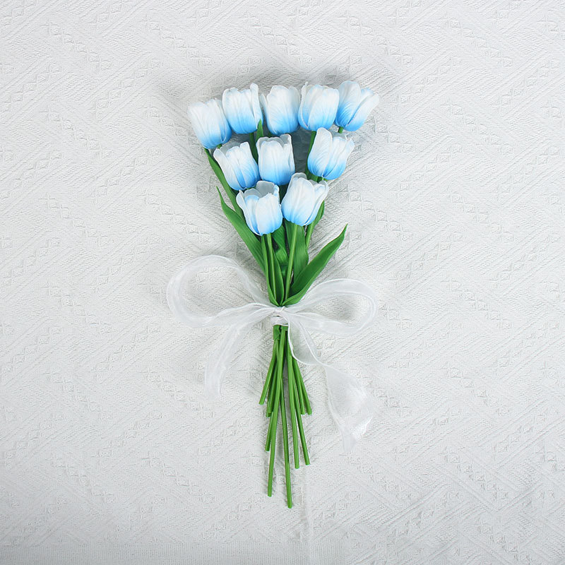 チューリップの造花の家の装飾puの手触りのシミュレーションの花の写真撮影のシミュレーションの造花のメーカーの卸売りの結婚祝いの手の花|undefined
