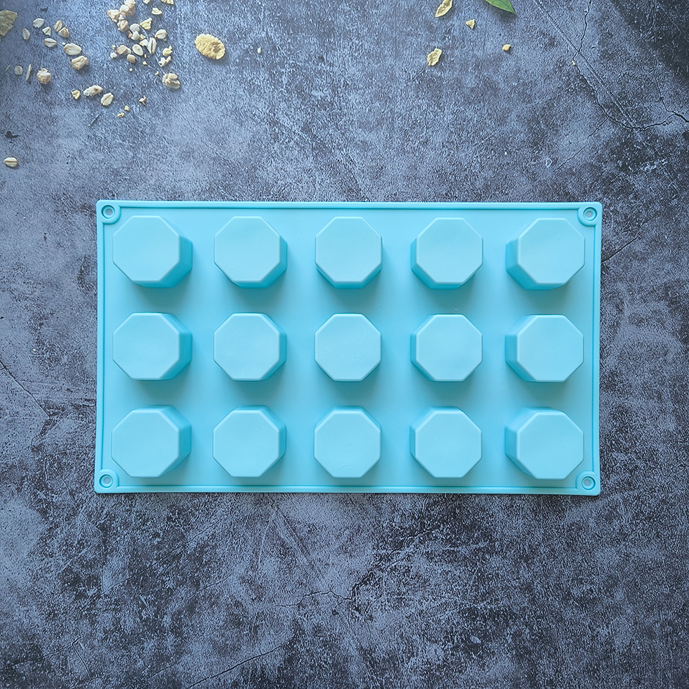 15 líneas 8 lados 72 columnar pastel de chocolate molde de silicona DIY pudín dulces herramientas de cocina para hornear