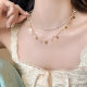 Tassel Butterfly Pearl Necklace Women's 2025 New Double Layer Stacked Wearing Necklace High-grade Niche Accessories Collarbone Chain