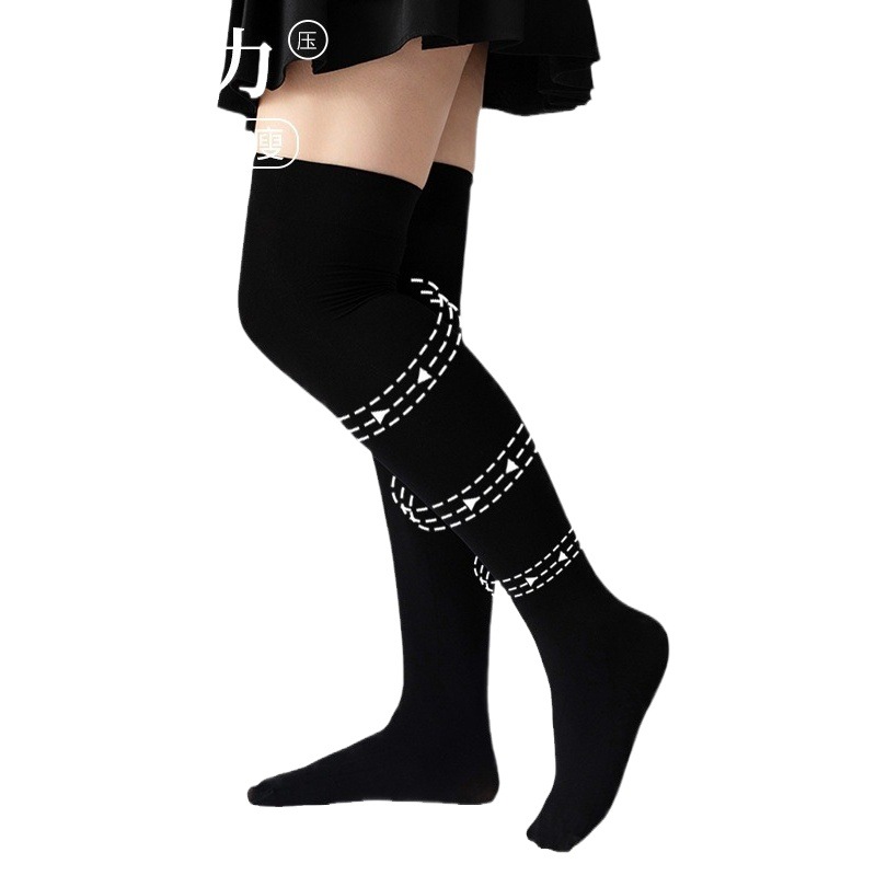 Medias largas talla grande | Calcetas de terciopelo modeladoras