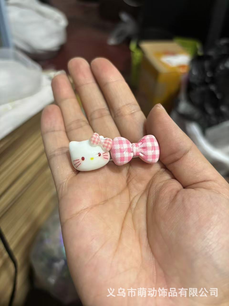 고양이 리본 핑크