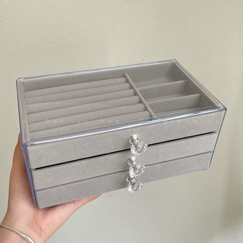 Acrylic storage system, earrings, necklace, ring, accessory, storage box, 2024 years