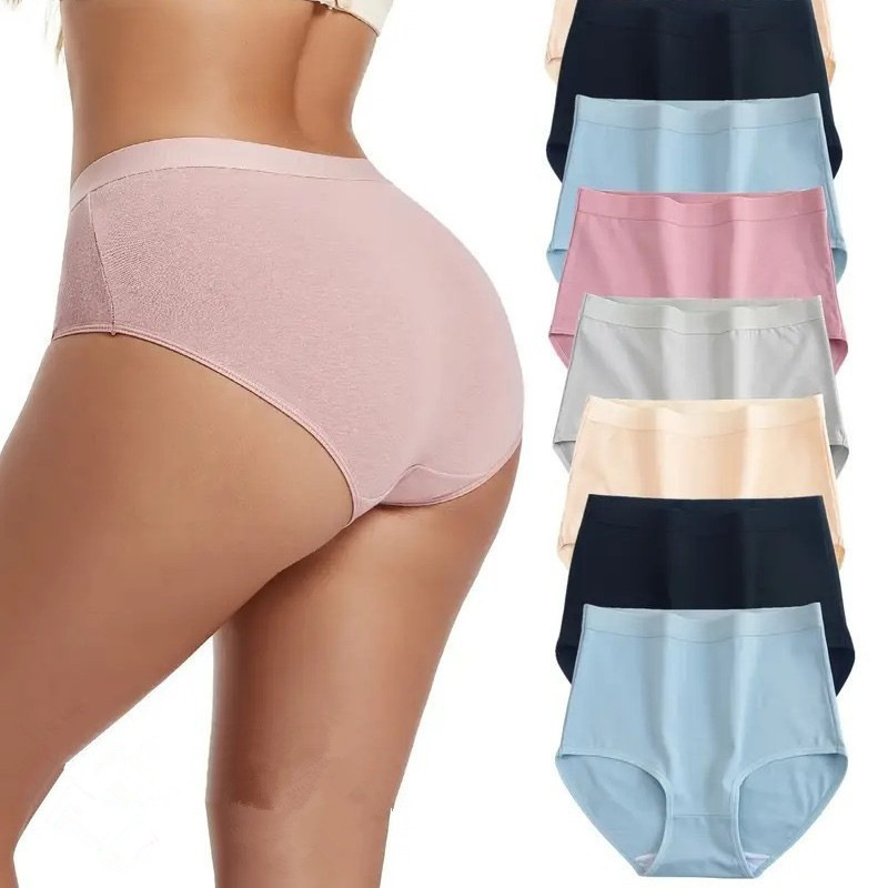 Cross-Border Plus-Size High-Waisted Underwear for Women, Shein Temu Popular Style, Same Style as Amazon, Wholesale from Manufacturer