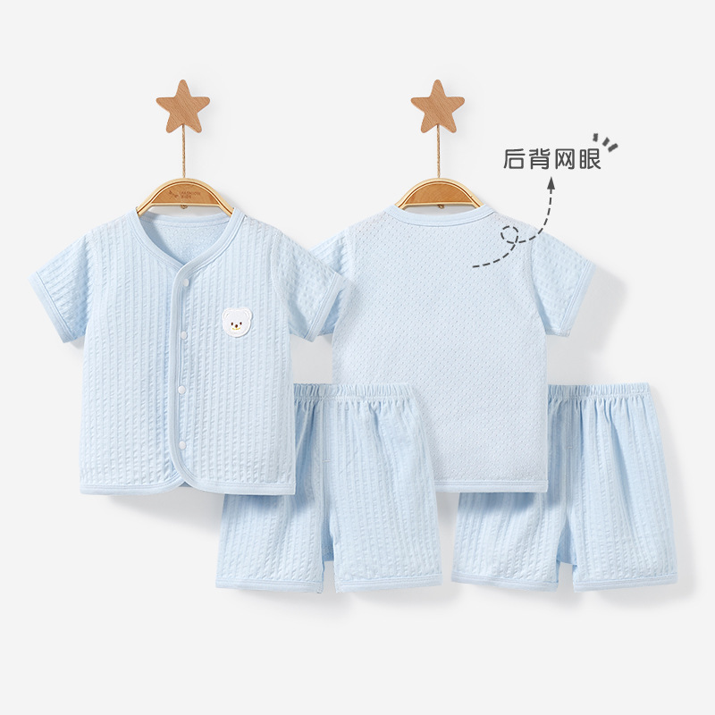 Bebé traje de manga corta primavera y otoño verano Niños Niñas Ropa delgada de verano niño niños dividir ropa de bebé de dos piezas image 7